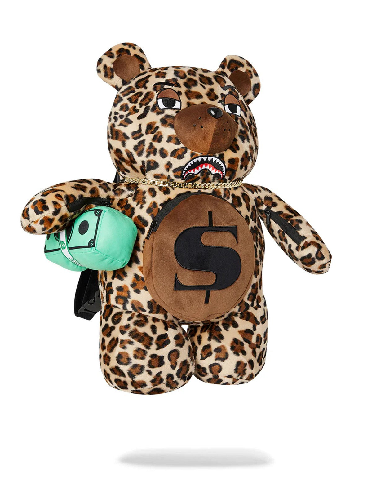 SPRAYGROUND Zaino Uomo LEOPARD MONEY BEAR BACKPACK 910B7282NSZ MACULATO