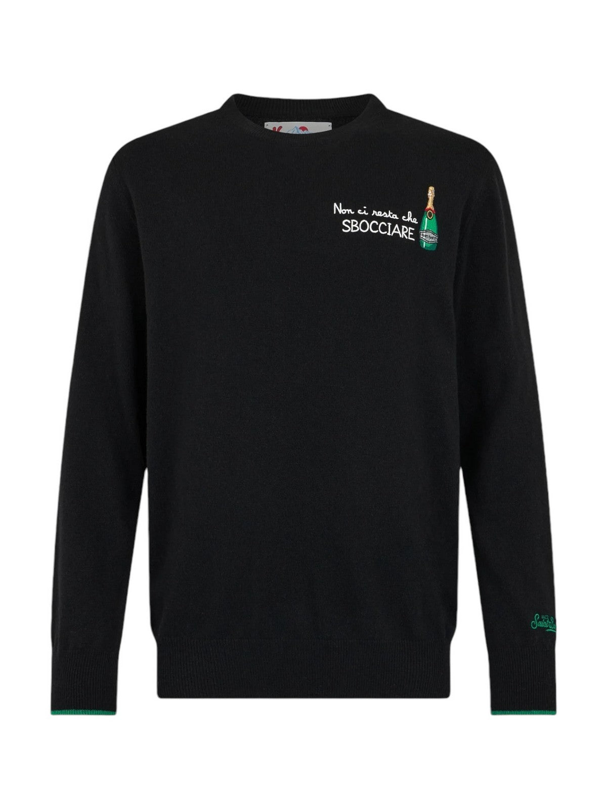 MC2 SAINT BARTH Maglione Uomo HERON LIGHT HERON LIGHT 00328G Nero gioboutiqueweb