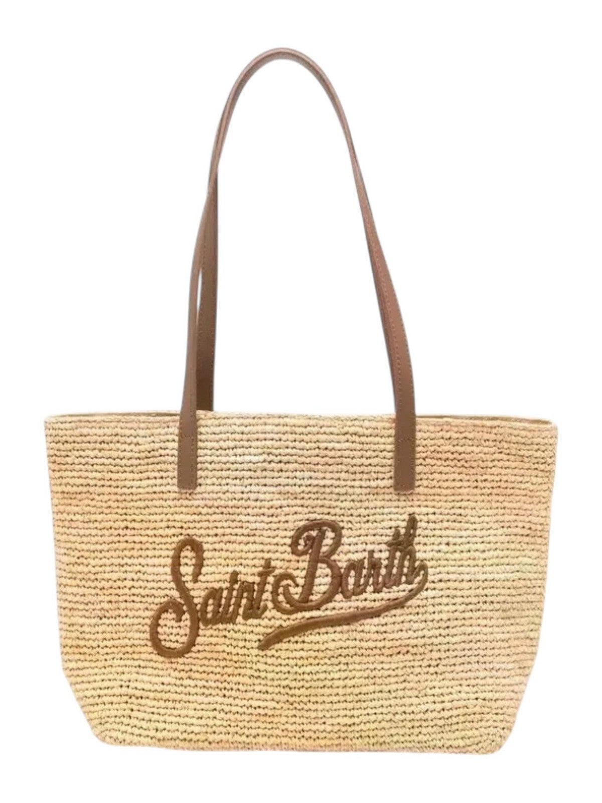 MC2 SAINT BARTH Borsa Donna  RAFFIA CITY MID 00358L 1118 LEATHER EMB