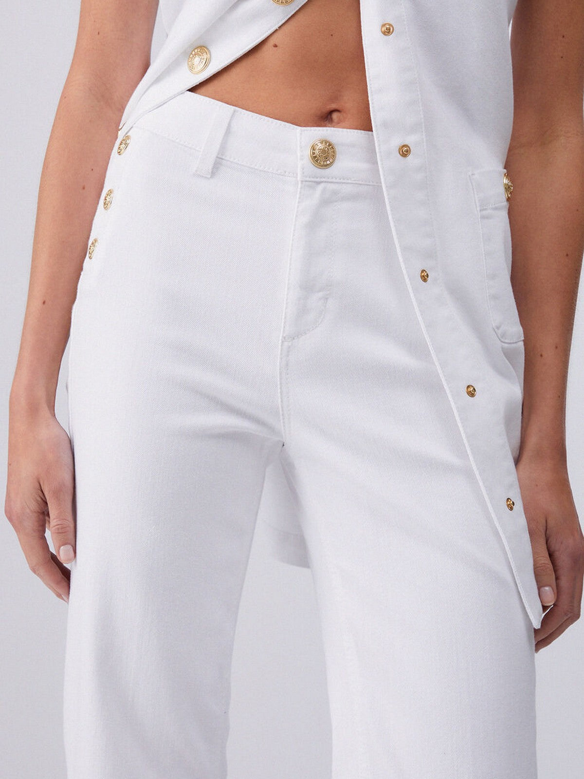 LIU JO BLUE DENIM Pantalone Donna  UA6162T456A 11111 BIANCO OTTICO gioboutiqueweb