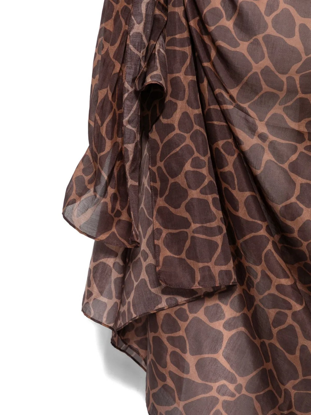 MC2 SAINT BARTH Pareo Donna  THAITI 03498L SILK VOILE GIRAFFE SKIN 18 gioboutiqueweb