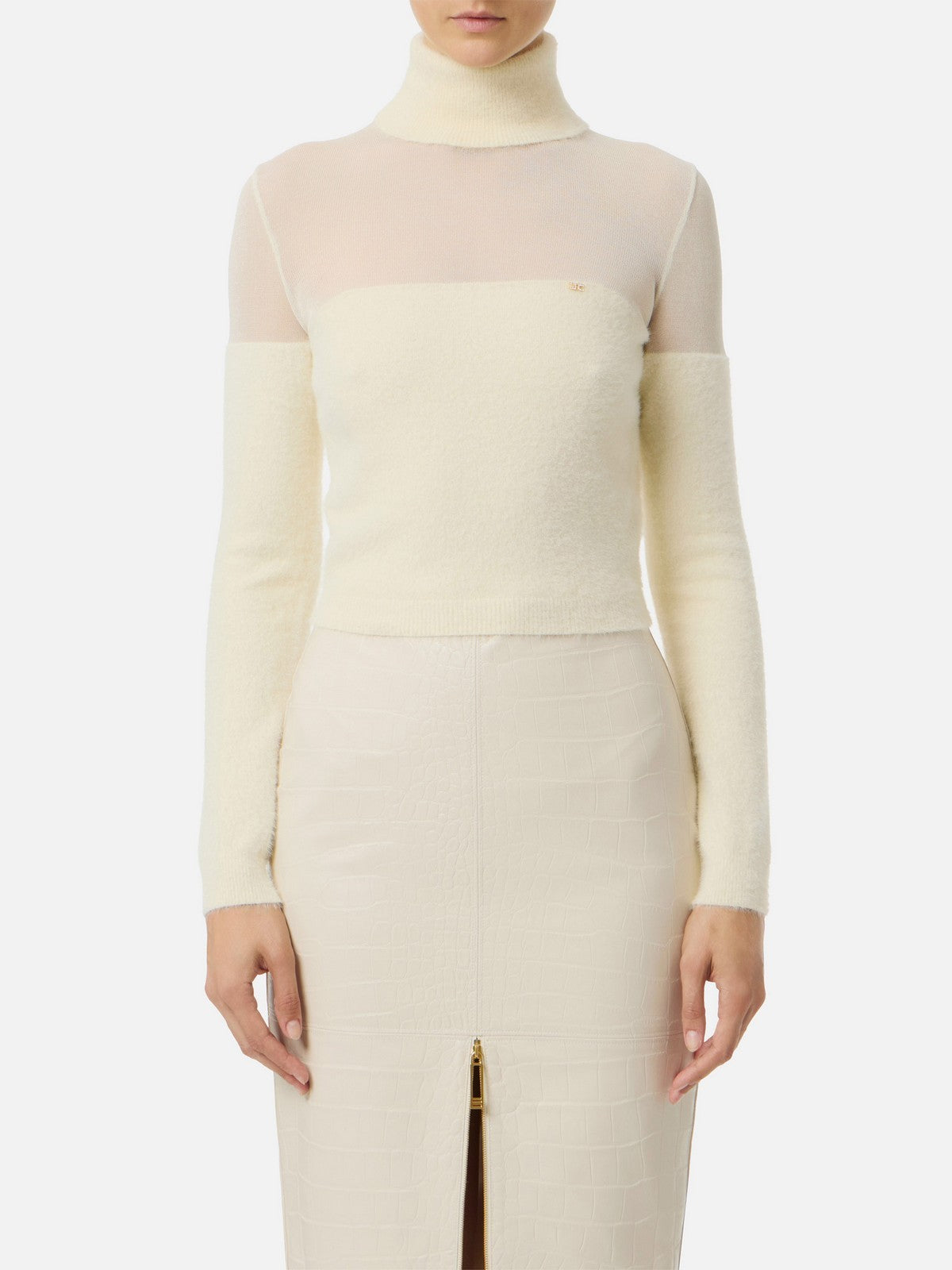ELISABETTA FRANCHI Maglia Donna  MK54T57E2 DZ9 MILK