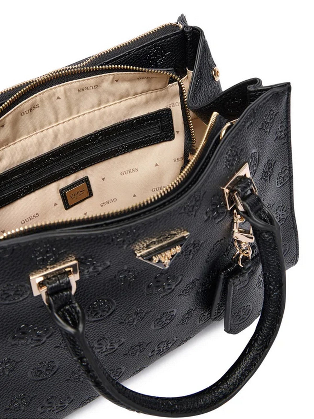 GUESS Borsa Donna CRESIDIA II SOCIETY SATCHEL HWPD98 88070 BLO BLACK LOGO