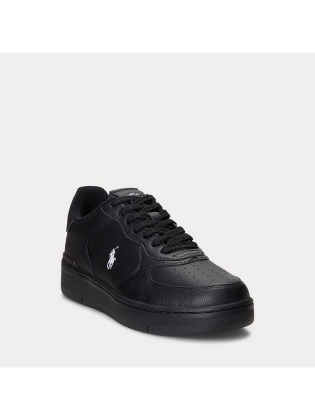 POLO RALPH LAUREN Sneaker Uomo MASTERS CRT-SNEAKERS-LOW TOP LACE 809891791 002 Nero gioboutiqueweb