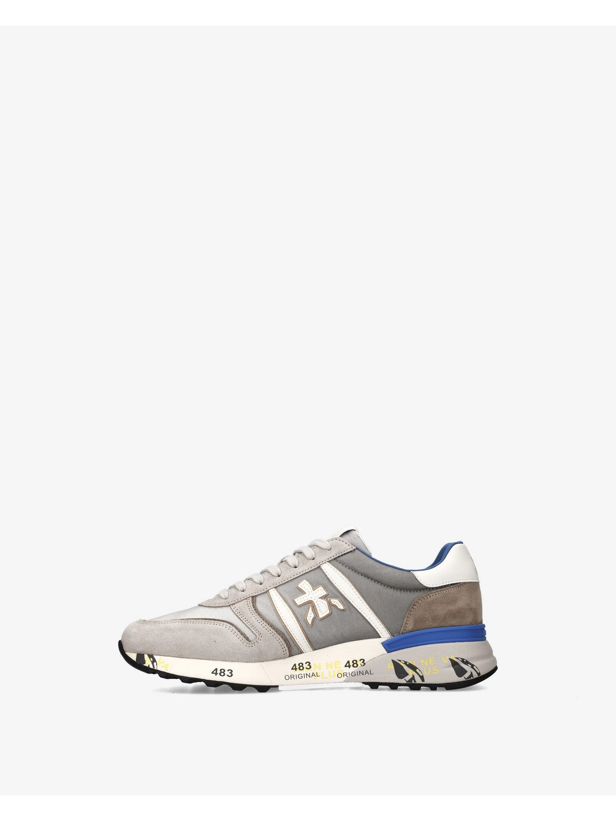 PREMIATA Sneaker Uomo  LANDER VAR 8010 LIGHT GREY gioboutiqueweb