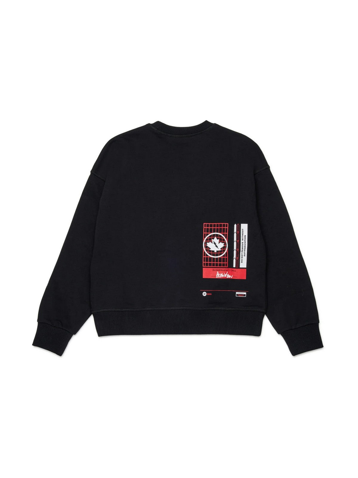 DSQUARED2 KIDS Felpa Bambini e ragazzi  DQ3006 D0ACC DQ900 BLACK