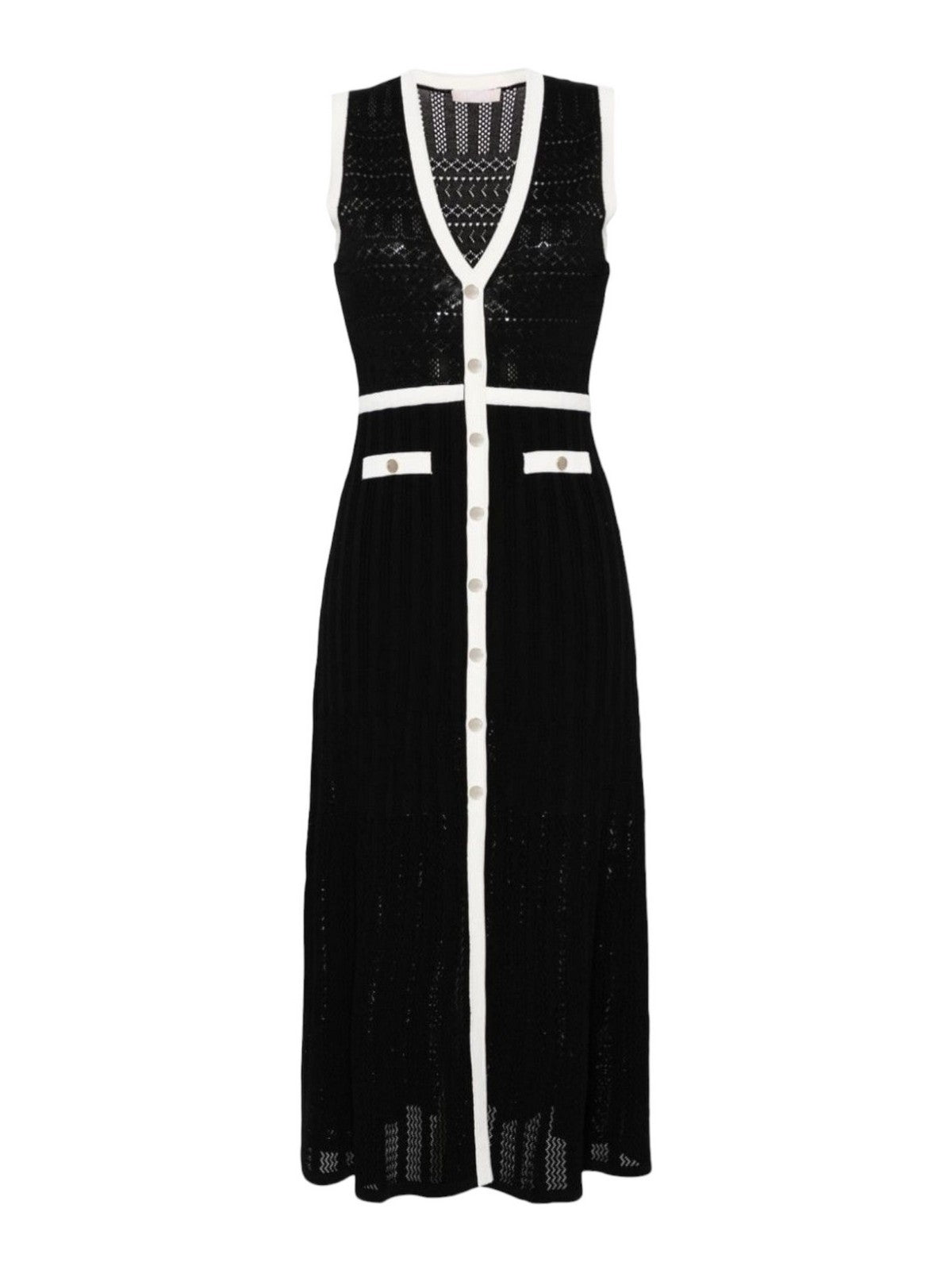 Liu Jo White Woman Dress MA4057ms52N C3415 Black