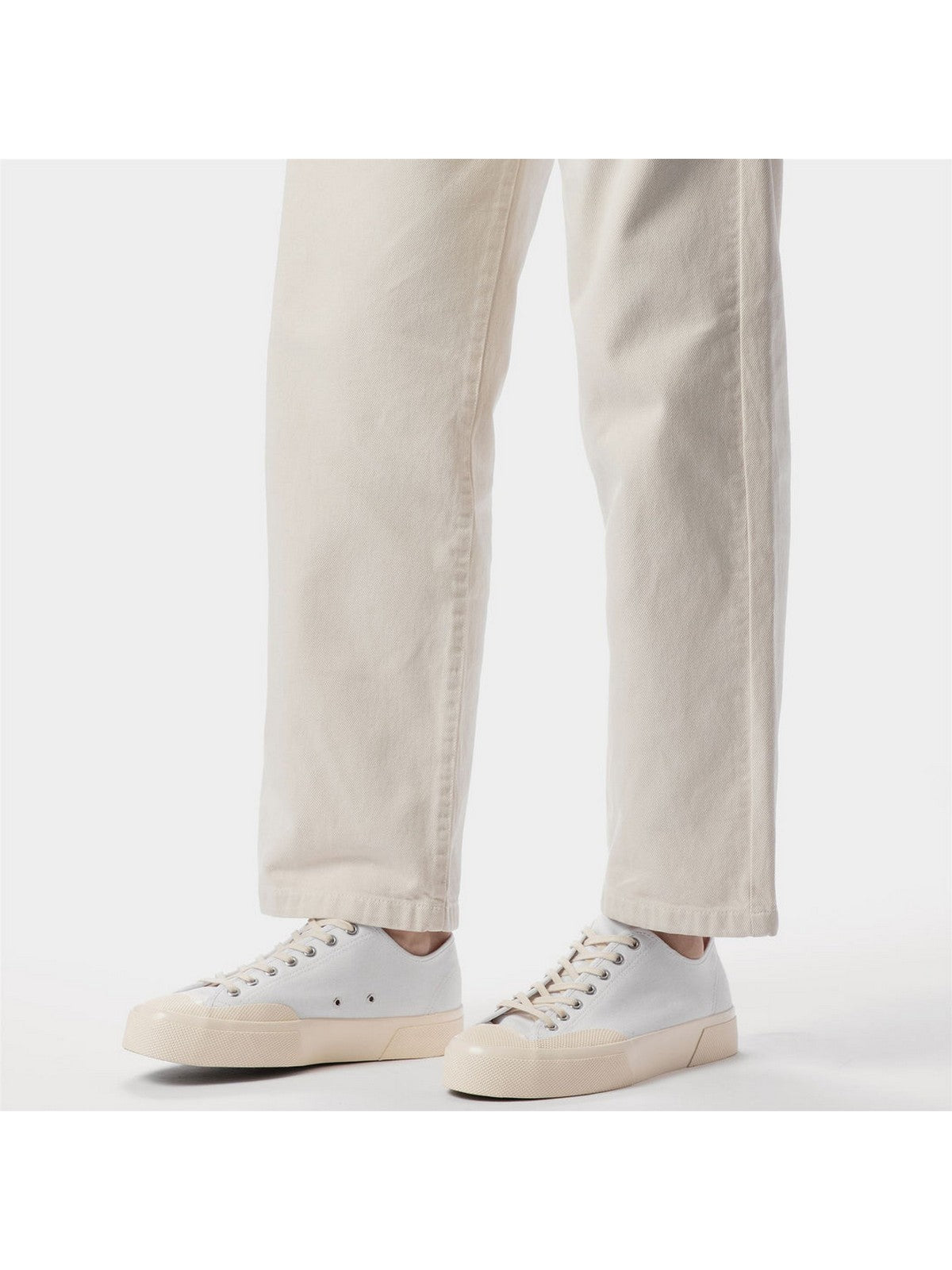 SUPERGA Sneaker Uomo 2432 WORKS LOW CUT COTTON CANV S51347W A1Q Bianco
