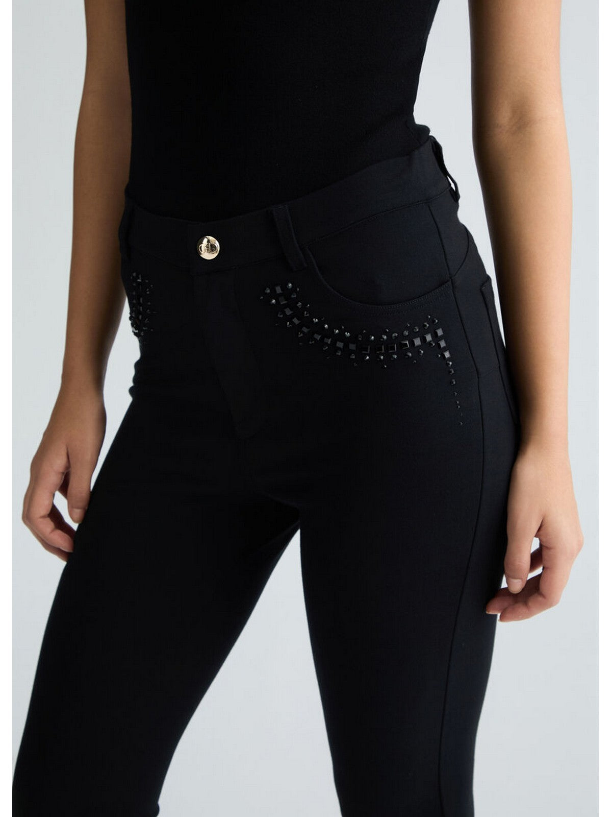 LIU JO SPORT Pantalone Donna  TA5166JS182 B3280 nero/strass