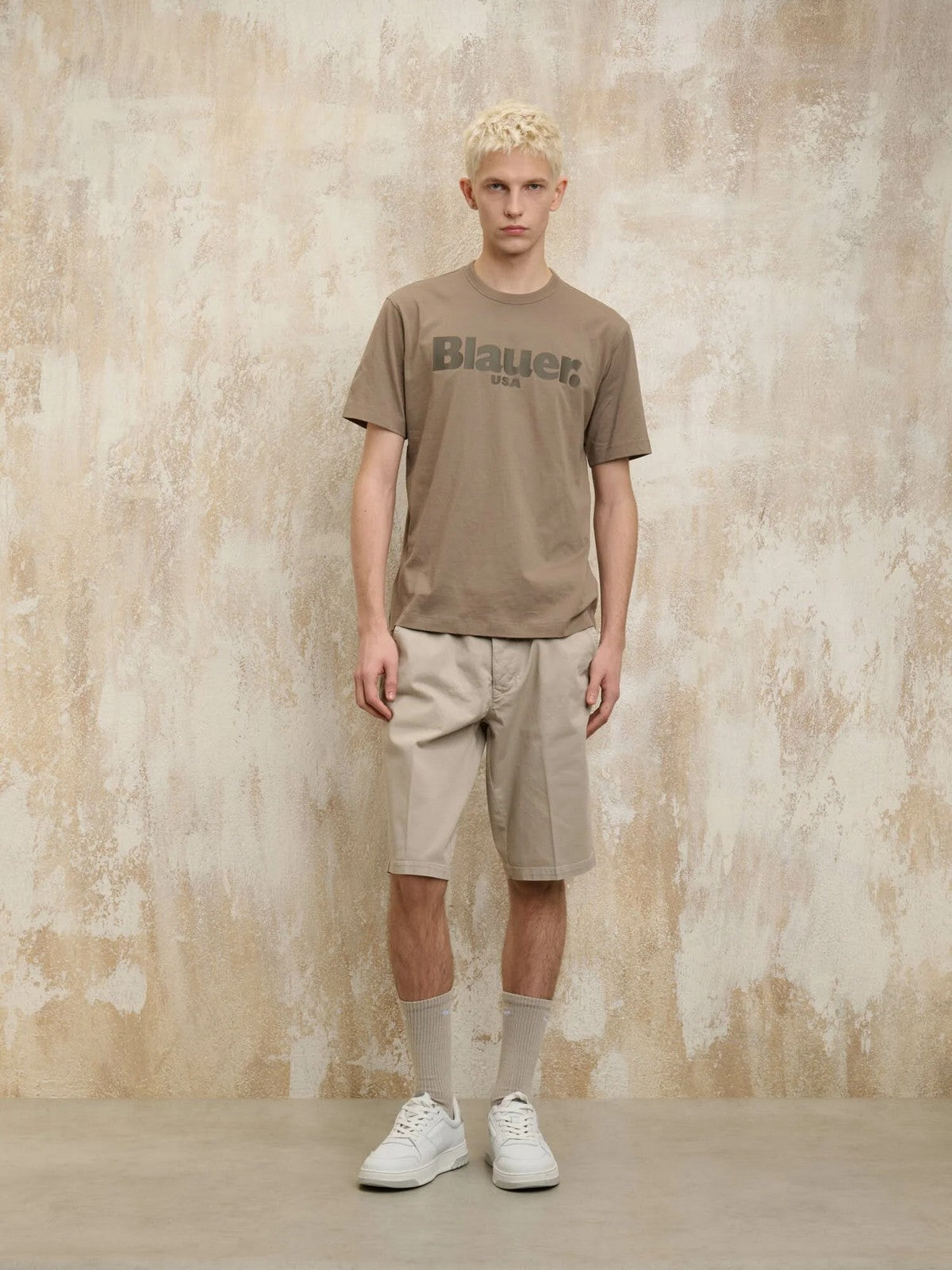 BLAUER Bermuda Uomo MACULLAR 25SBLUP02352 006855 283 Beige gioboutiqueweb