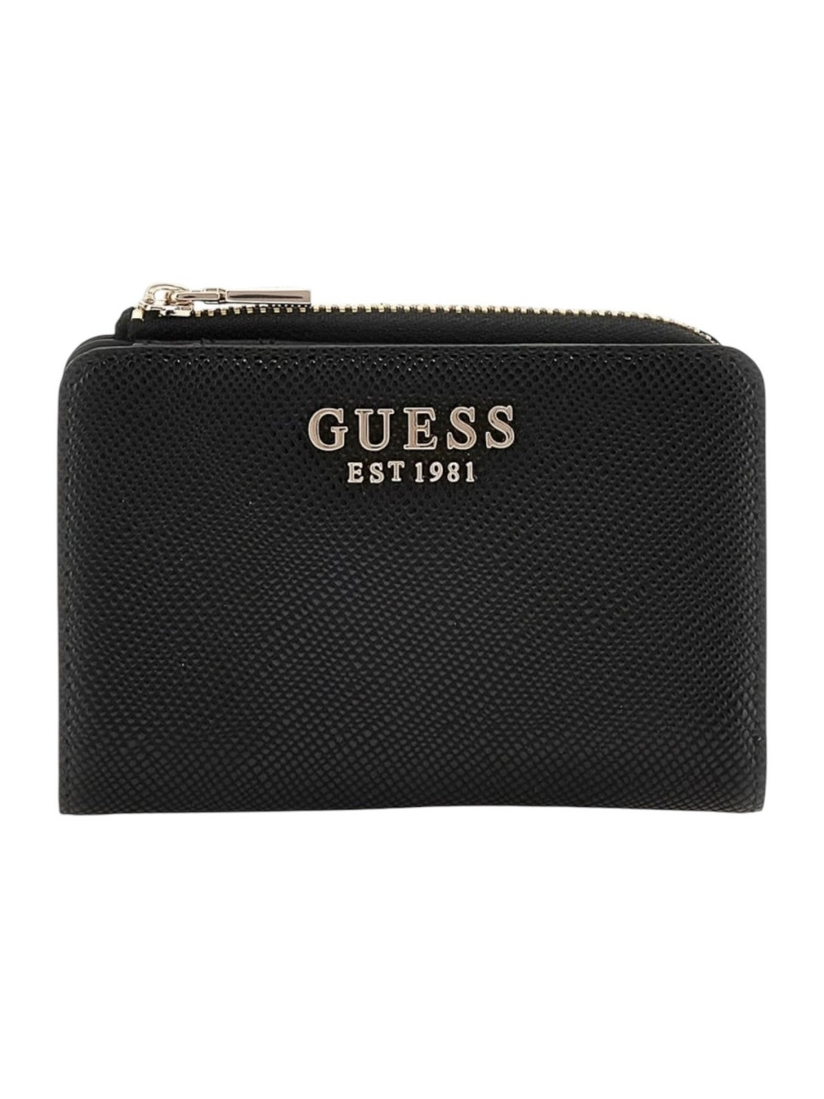 GUESS Portafoglio Donna LAUREL SLG ZIP ARND CARD CASE SWZG85 00156 BLA Nero gioboutiqueweb