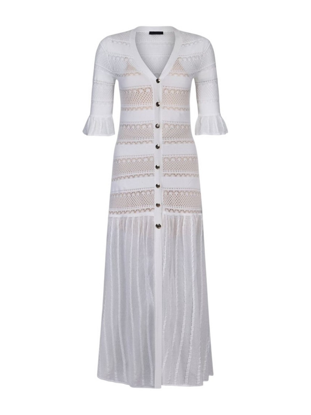LIU JO BLACK Abito Donna  CA6242MS55N P9636 Gleam white gioboutiqueweb