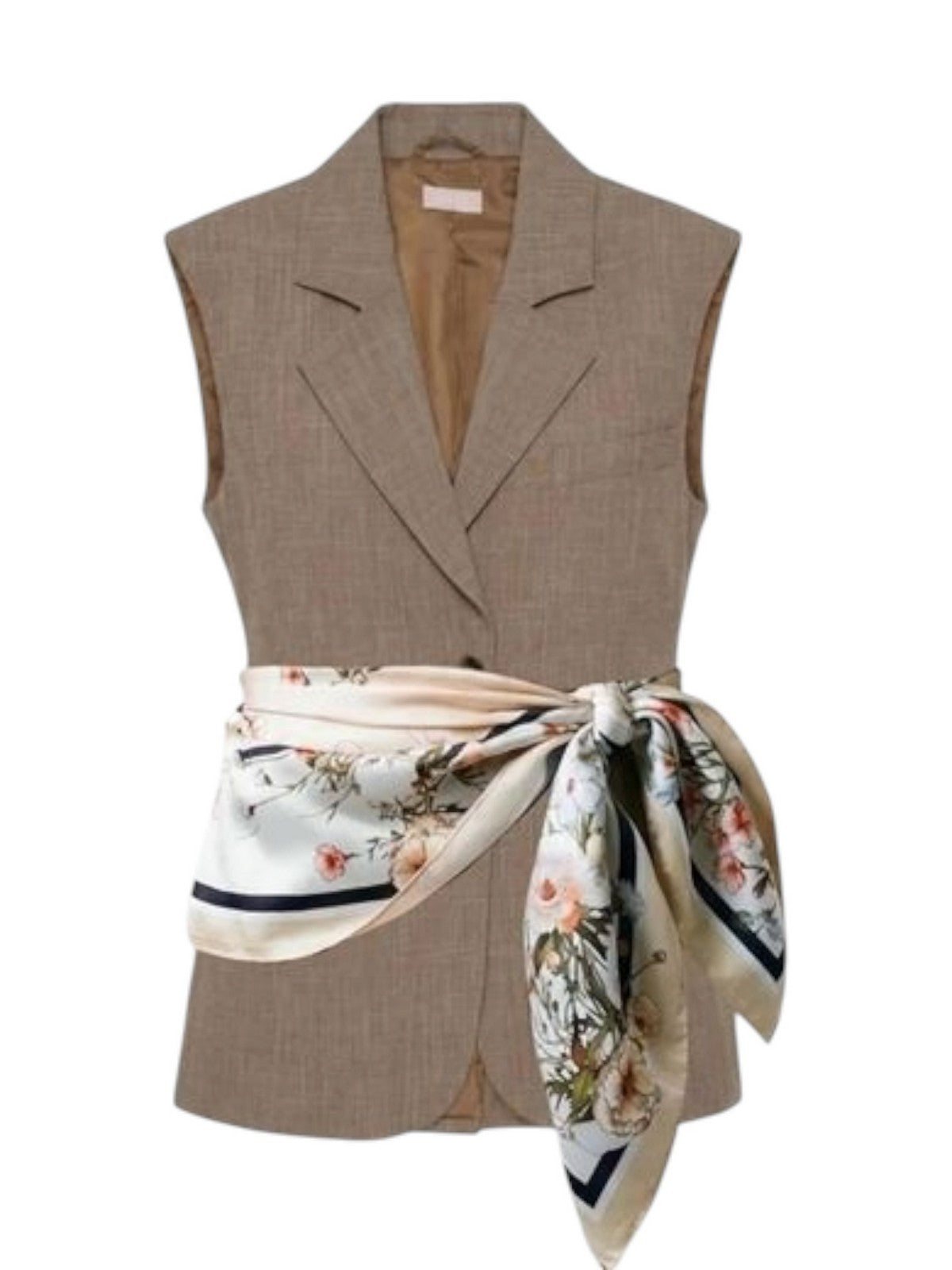 LIU JO WHITE Gilet Donna  WA6165T332A 02153 Biscotto mel. gioboutiqueweb