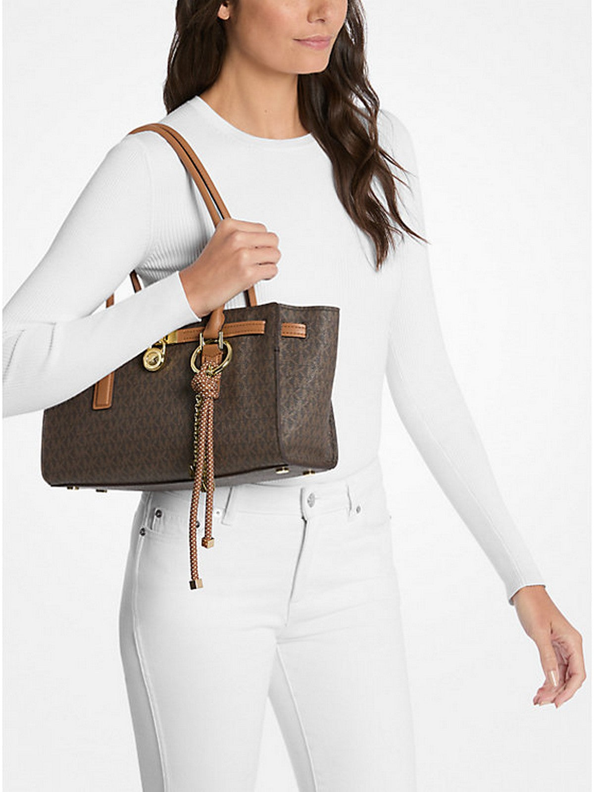 MICHAEL KORS Borsa Donna HAMILTON 30F5GNXT0B 252 BRN/ACORN gioboutiqueweb