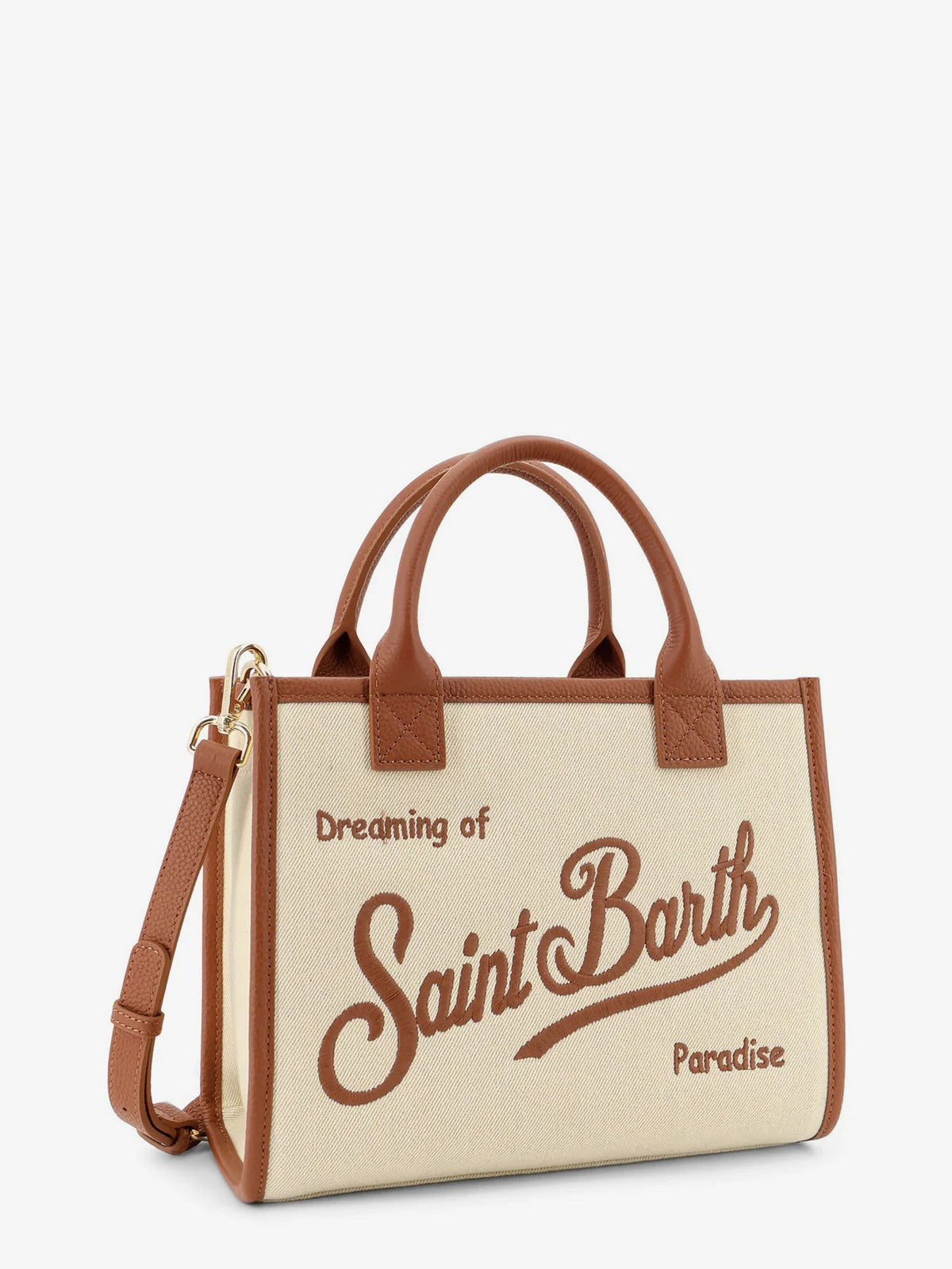 MC2 SAINT BARTH Borsa Donna  VANITY BAG MIDI 01517L CANVAS GRAIN LEATHER 1019 EMB