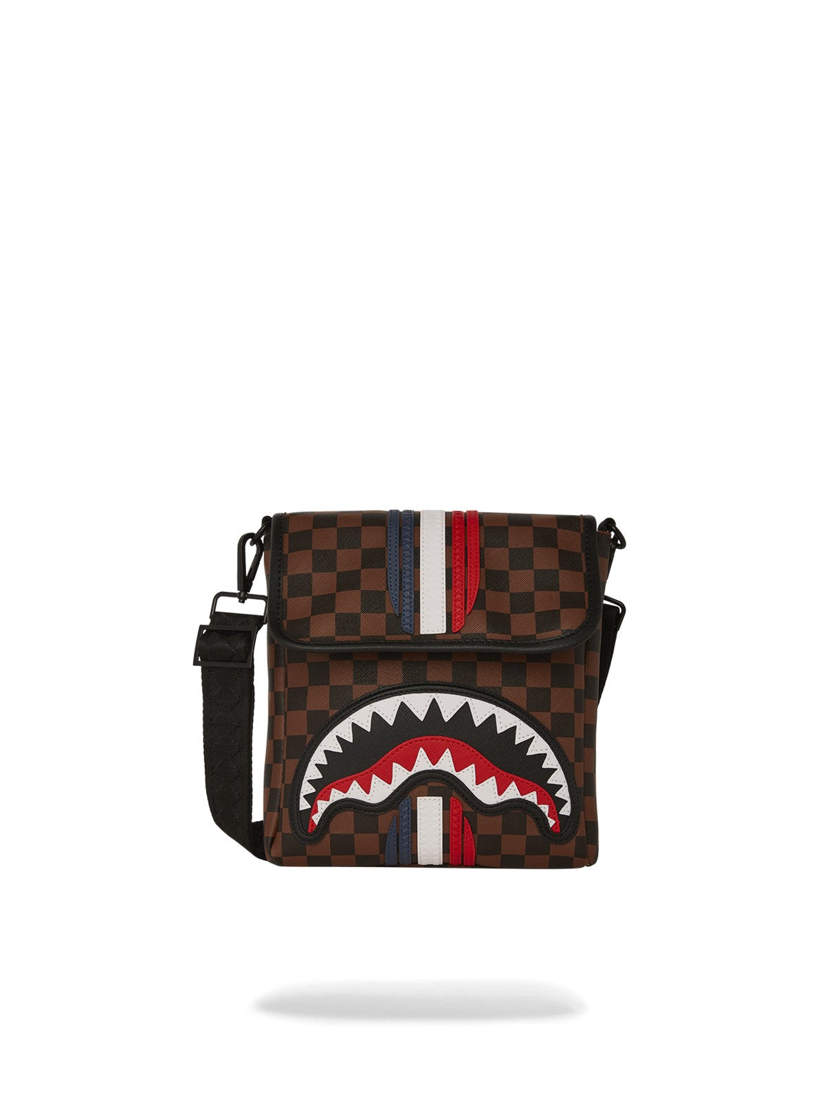 SPRAYGROUND Tracolla Uomo MACHINE FRANCAISE MESSENGER SLING 910B7489NSZ Marrone gioboutiqueweb