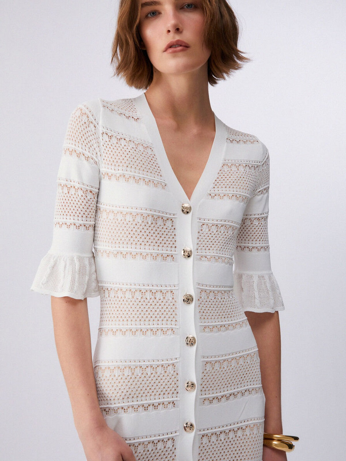 LIU JO BLACK Abito Donna  CA6242MS55N P9636 Gleam white gioboutiqueweb