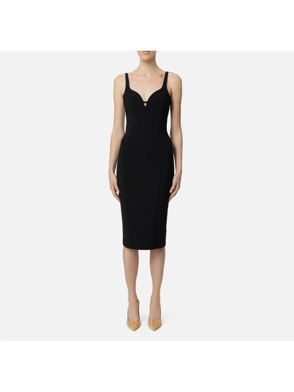 ELISABETTA FRANCHI Abito Donna  AB71146E2 110 Nero gioboutiqueweb