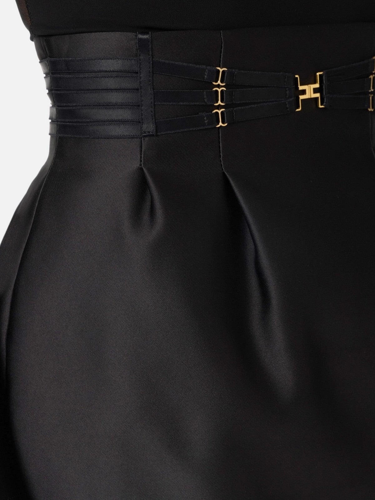 ELISABETTA FRANCHI Gonna Donna  GO18962E2 110 Nero gioboutiqueweb