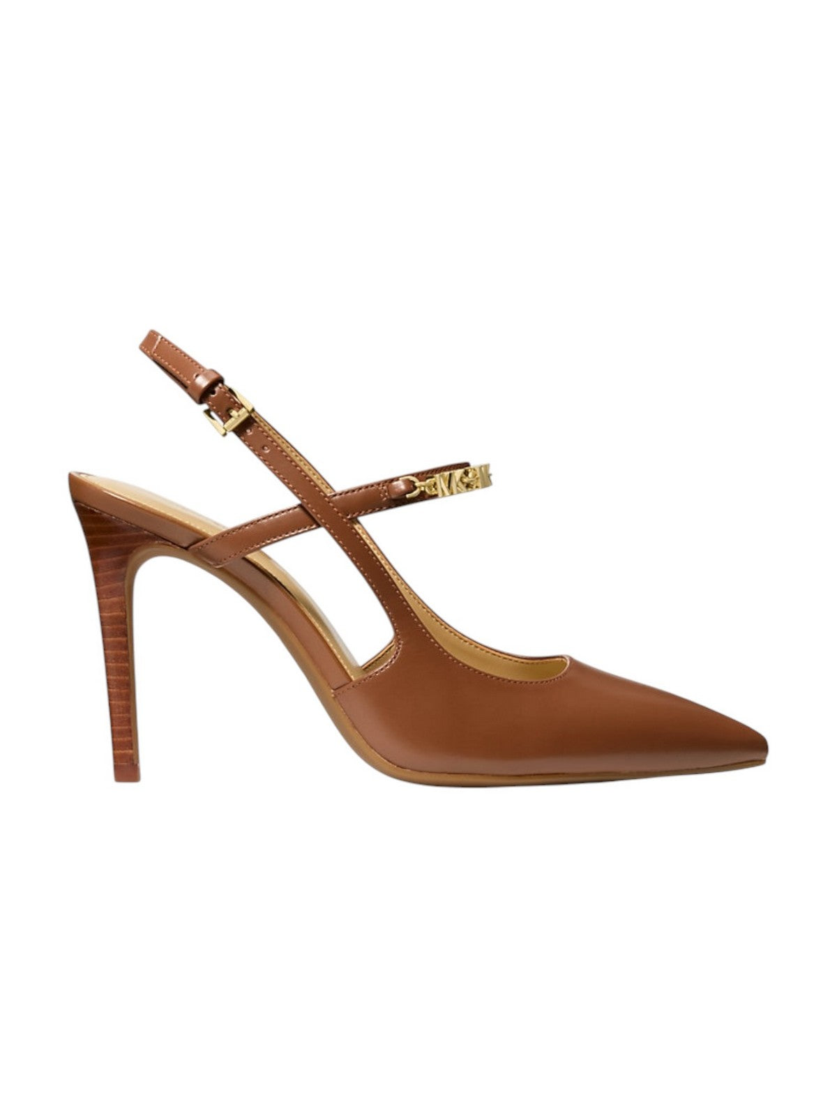 MICHAEL KORS Décolleté Donna DINA FLEX HIGH SLING PUMP 40R6DIHP1L 230 LUGGAGE