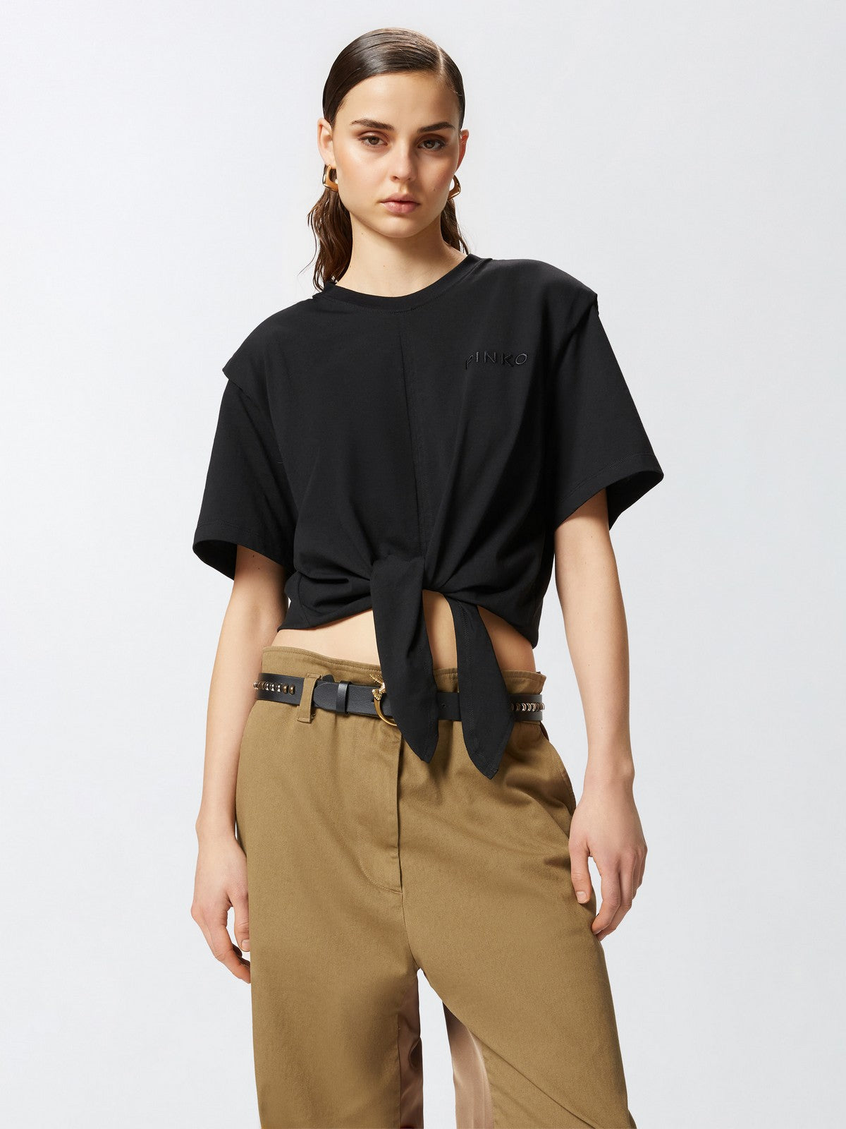 PINKO T-shirt Donna TUCA TUCA T-SHIRT JERSEY VINTA 105015-A2ID Z99 Nero gioboutiqueweb