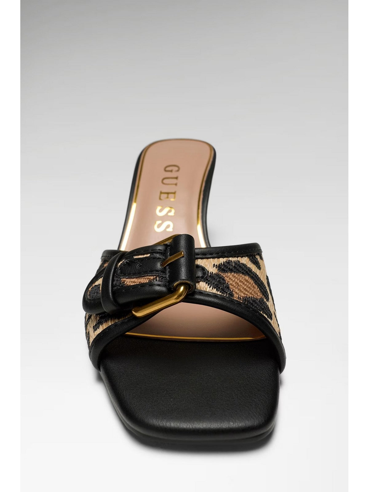 GUESS Sandalo Donna DISTA2 FLJDI2 PEL03 BLKNA BLACK NATURAL gioboutiqueweb