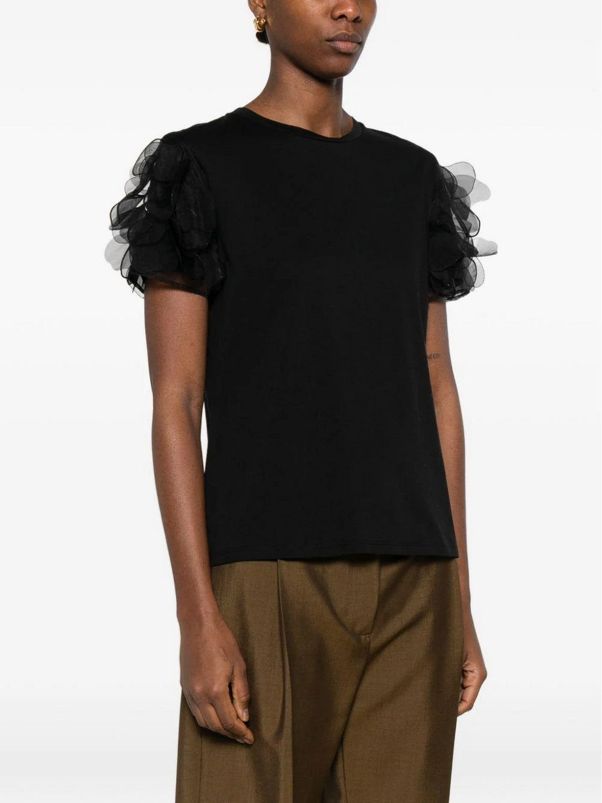 MAX MARA STUDIO T-shirt Donna MSEEDITTI 2616971013600 005 Nero