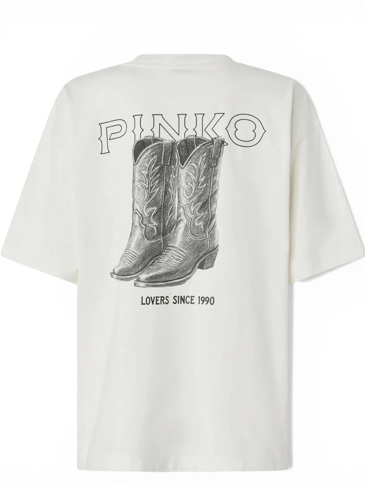 PINKO T-shirt Donna CARMAGNOLA T-SHIRT 106872-A3B3 Z05 BIANCO-BIANCANEVE gioboutiqueweb