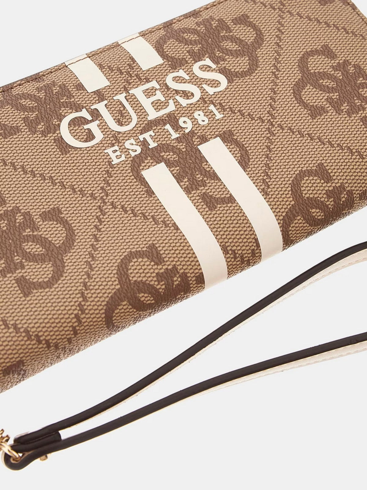 GUESS Portafoglio Donna LAUREL II SLG LARGE ZIP AROUND SWOS74 59146 LTL LATTE LOGO