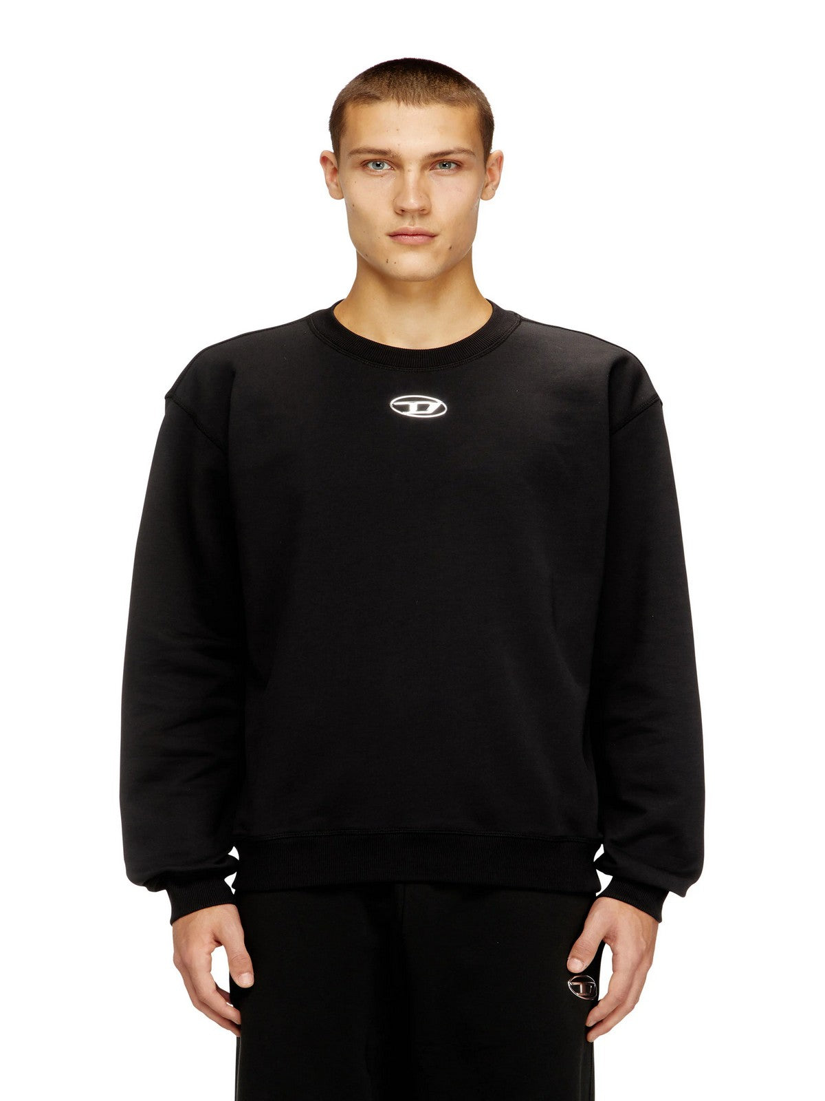 DIESEL Felpa Uomo S-NORM-IOD FELPA A20446 0BKBW 900 001 - BLACK