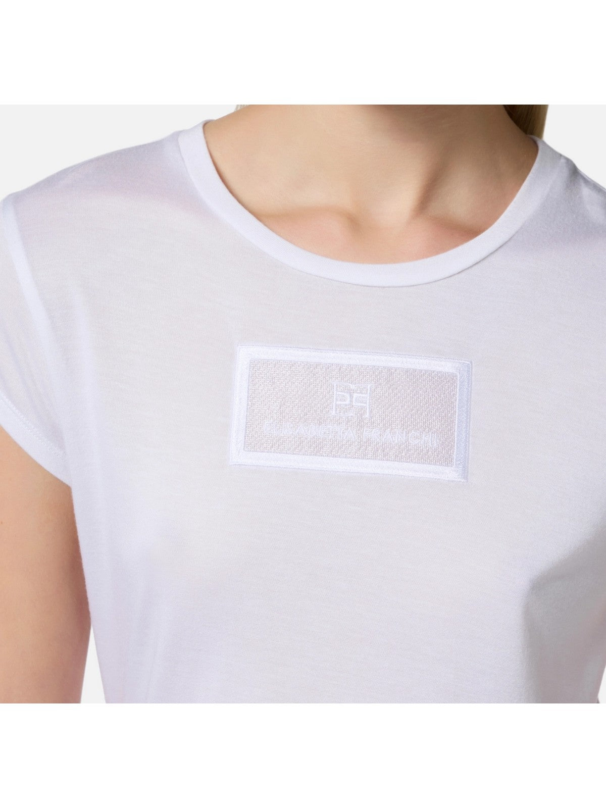 ELISABETTA FRANCHI T-shirt Donna  MA00451E2-270 Bianco gioboutiqueweb