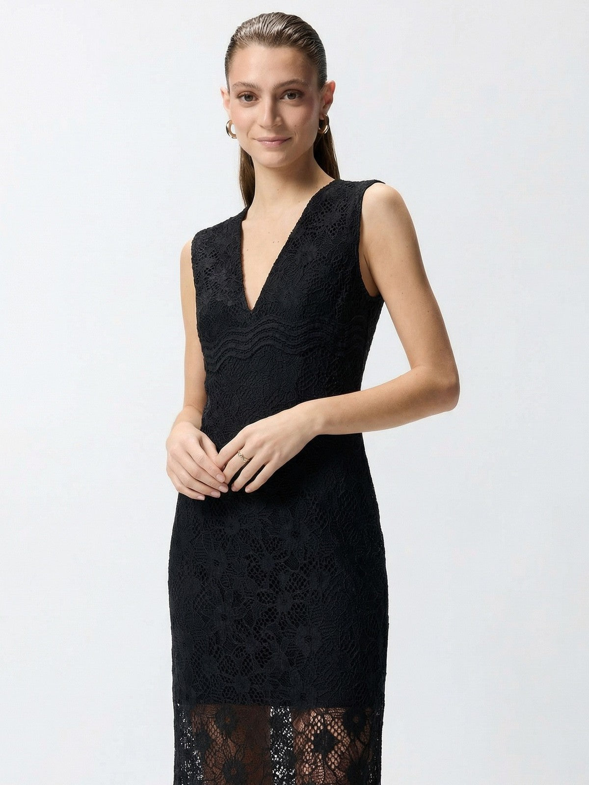 PINKO Abito Donna AUDREY ABITO PIZZO REBRODE 106660-A381 Z99 NERO LIMOUSINE gioboutiqueweb