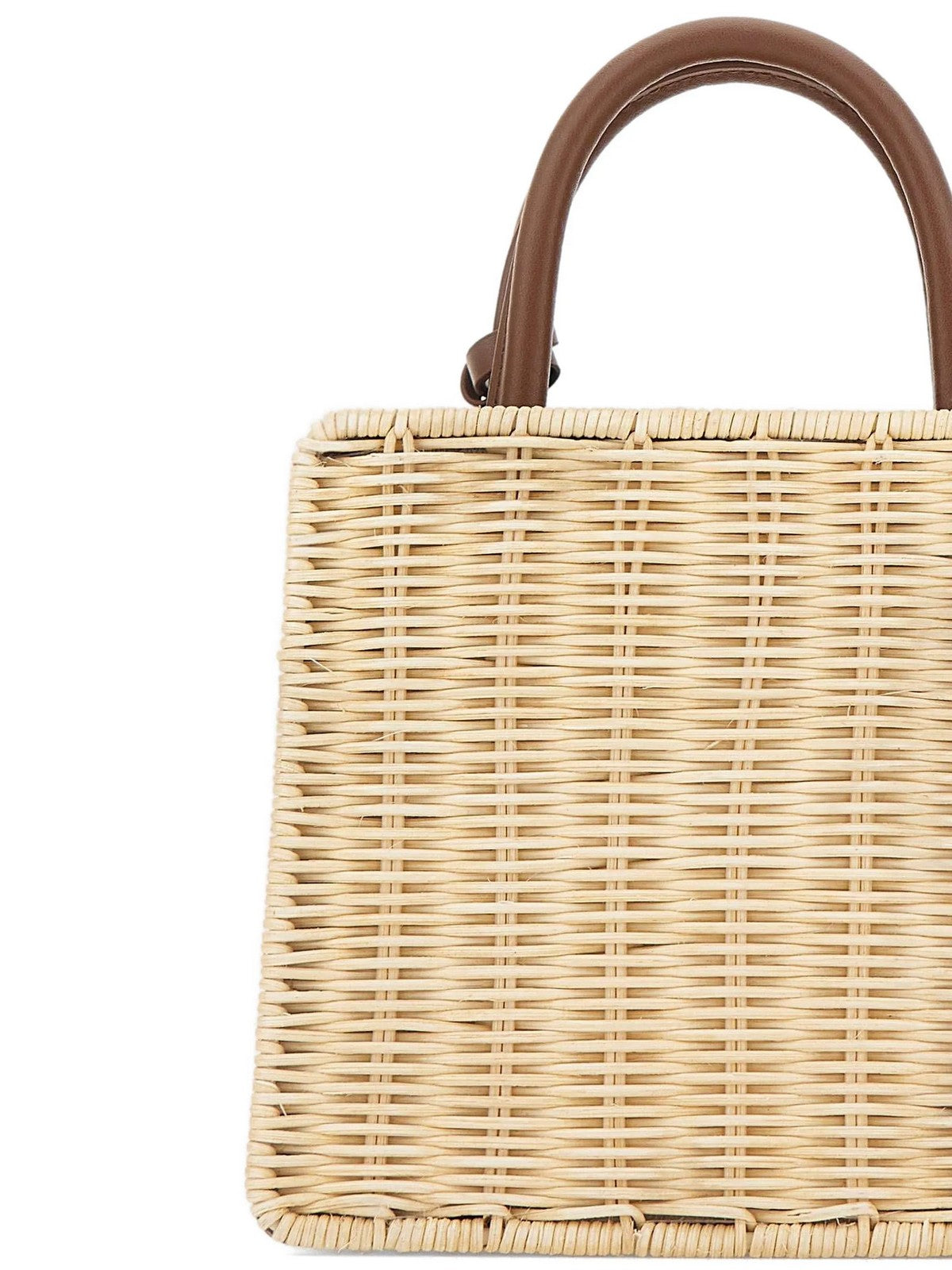 MC2 SAINT BARTH Borsa Donna  SHOP BAG MINI 01737L STRAW LEATHER 1119
