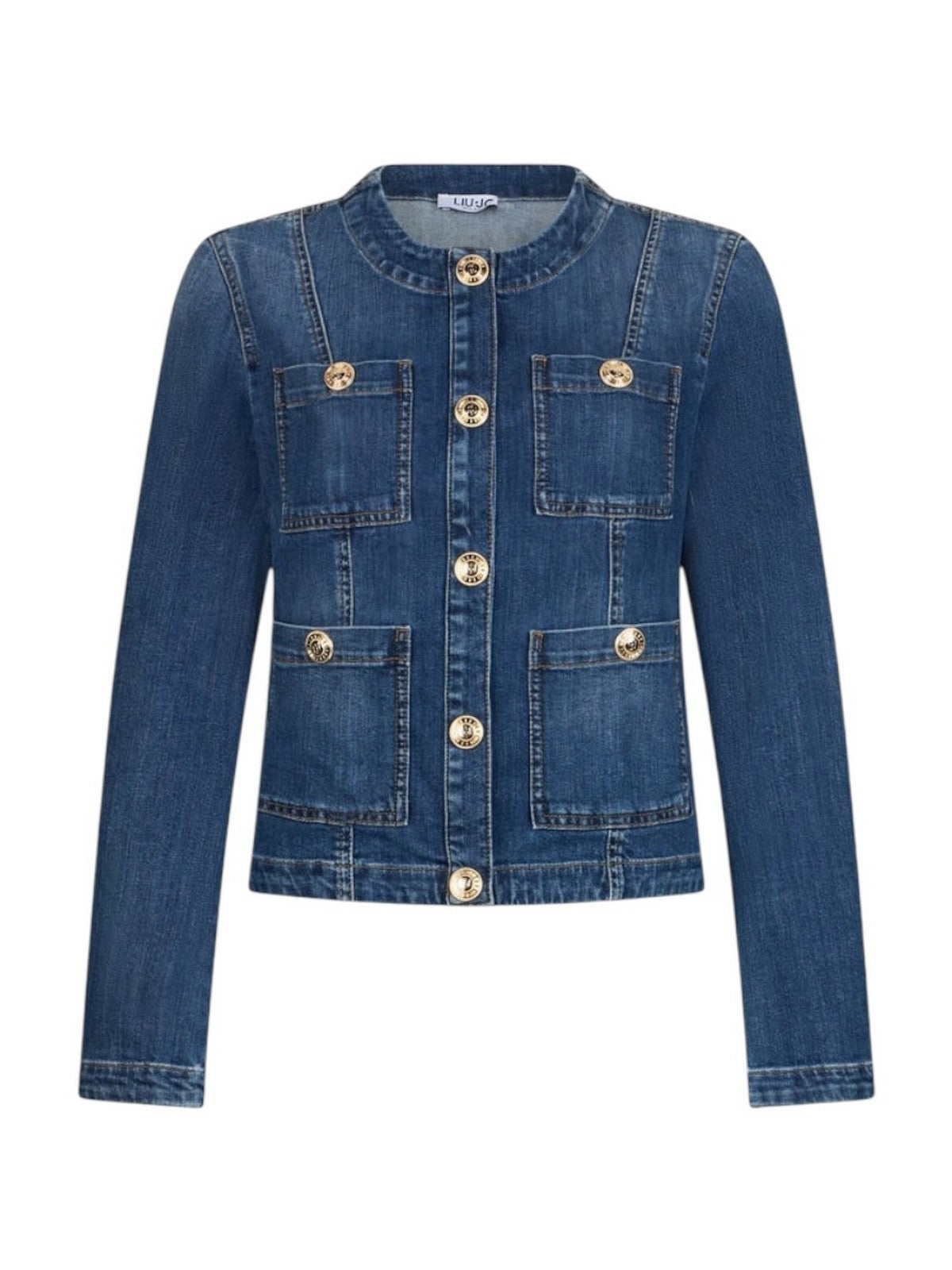 LIU JO BLUE DENIM Giubbino Donna  UA6260D0275 78988 Den.Blue dk.buttons gioboutiqueweb