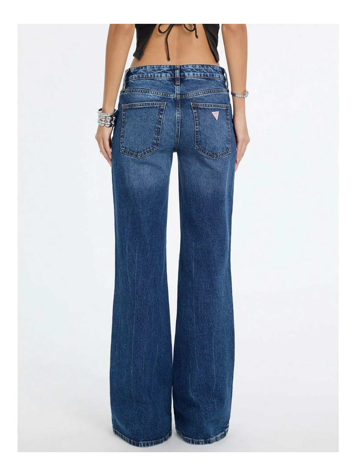 GUESS Jeans Donna GO FLARED W5BA3N D5M4U GOMR GO MEDIUM DARK MARBL gioboutiqueweb