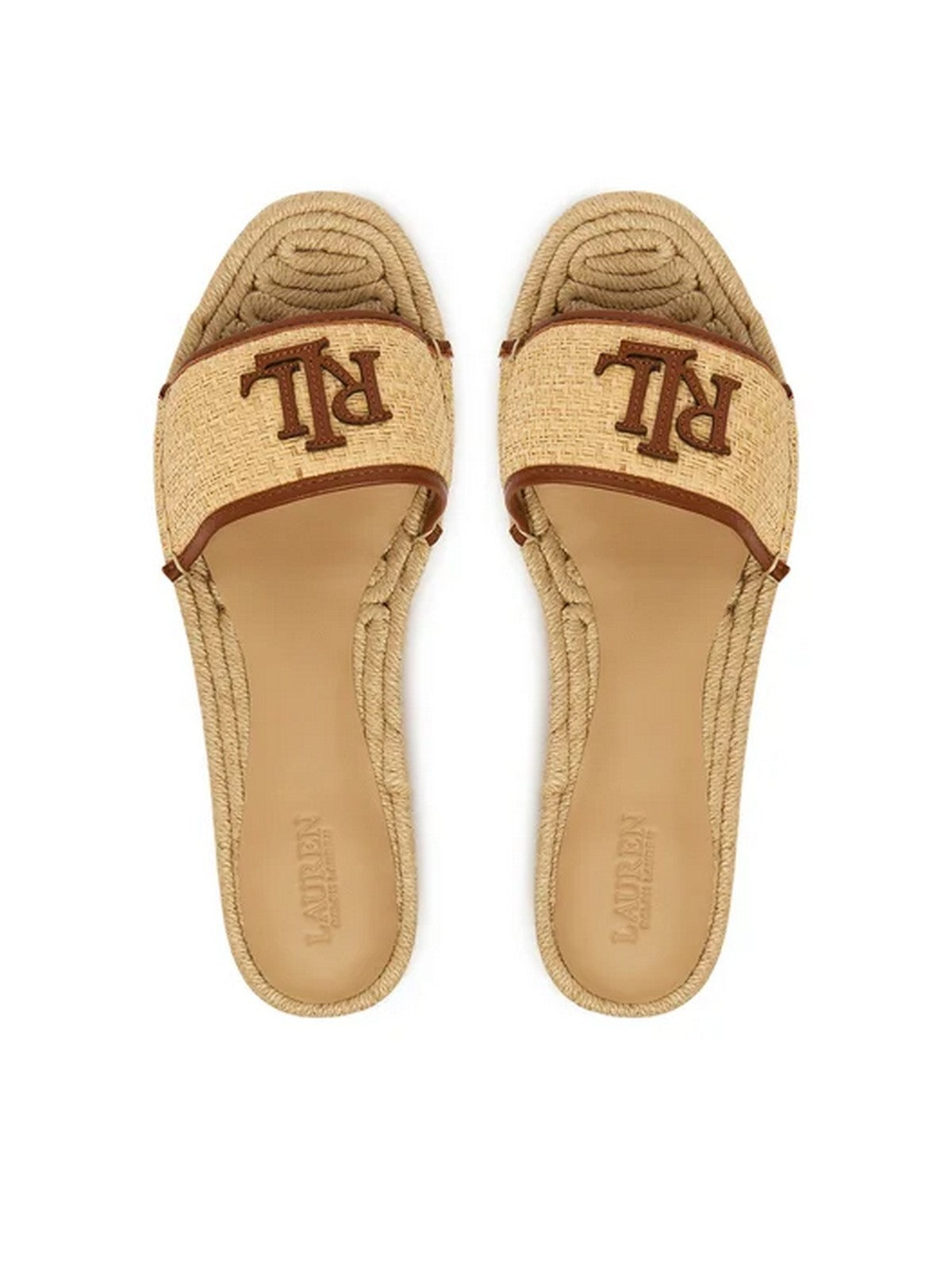 LAUREN RALPH LAUREN Ciabatta Donna  802P06398 003 NATURAL/LAUREN TAN