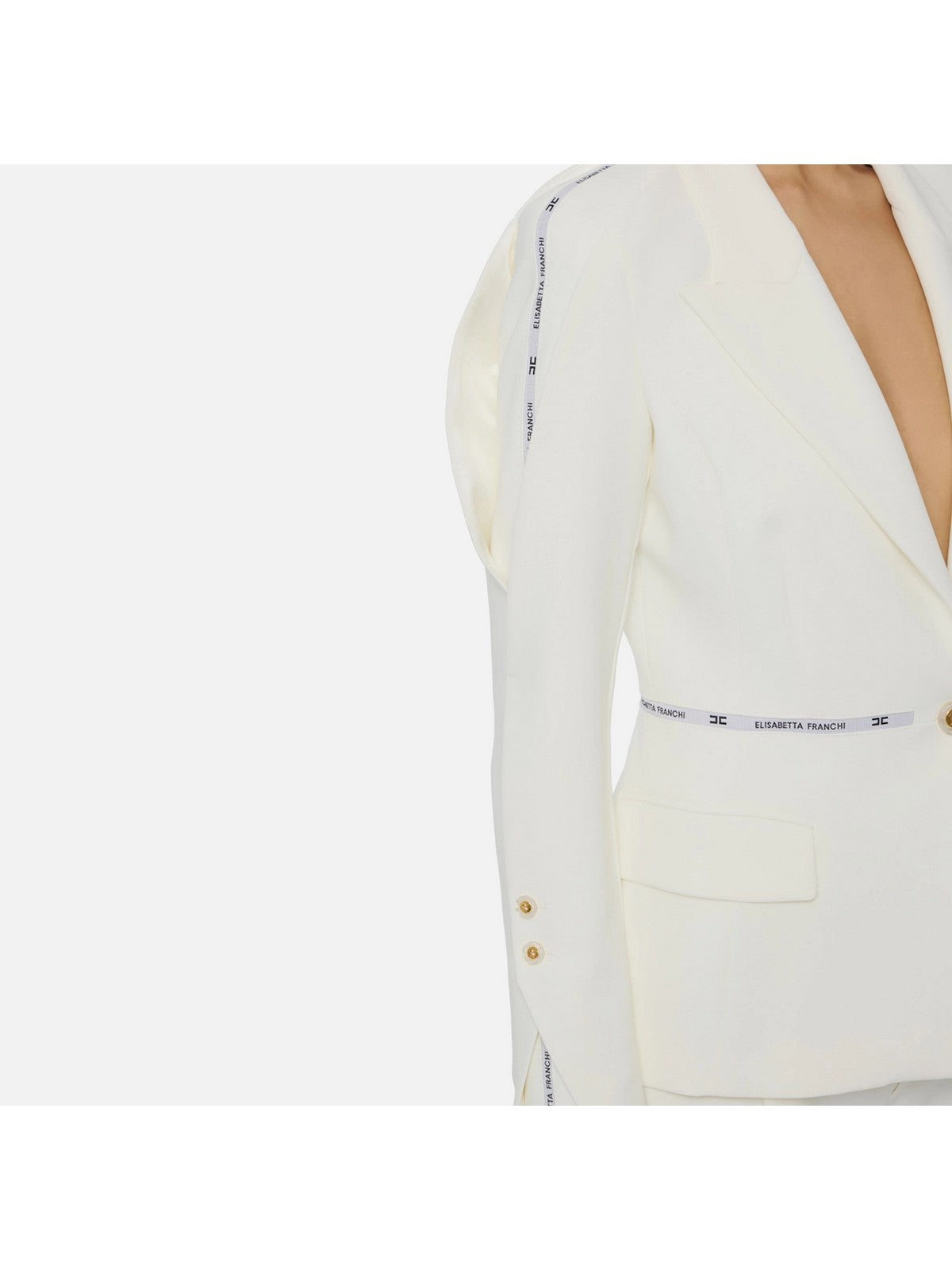 ELISABETTA FRANCHI Giacca Donna  GI17156E2 360 Avorio gioboutiqueweb