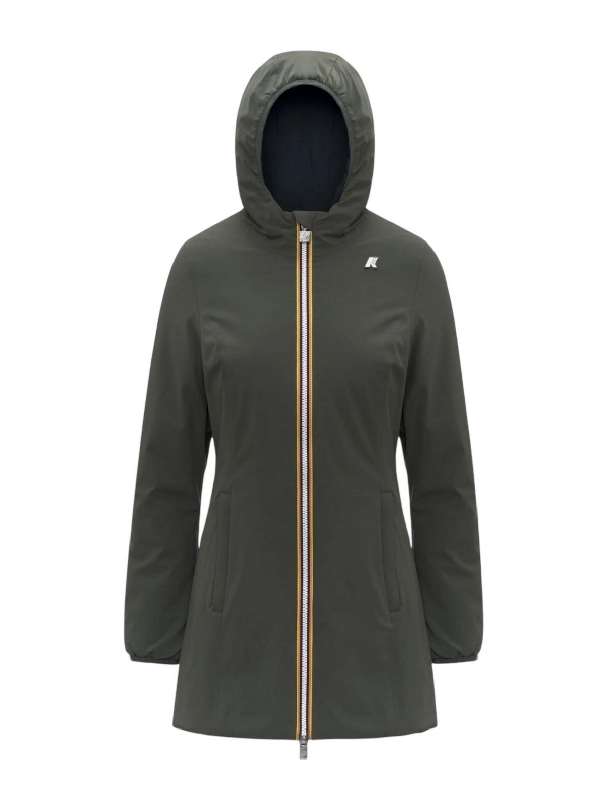 K-WAY Women's Jacket DENISE ST WARM DOUBLE K6128UW AF0 GREEN BLACKISH-BLUE DEPTH
