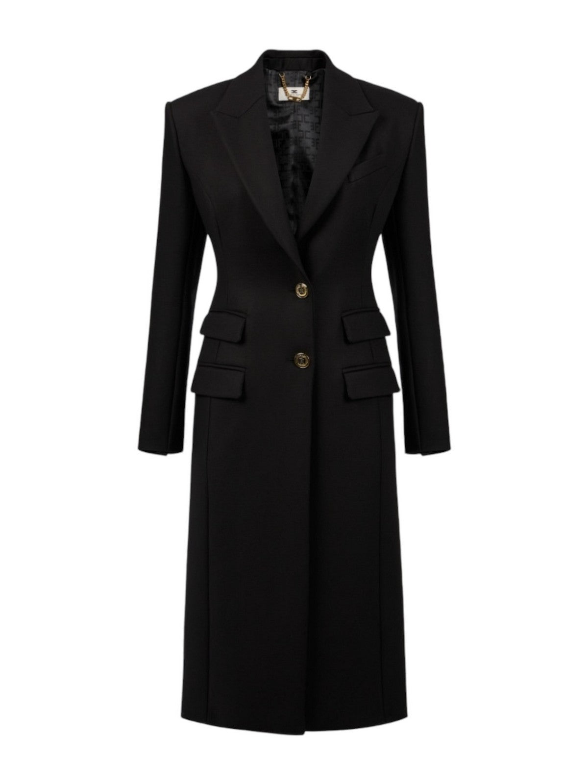 ELISABETTA FRANCHI Cappotto Donna  CP00146E2 110 Nero gioboutiqueweb