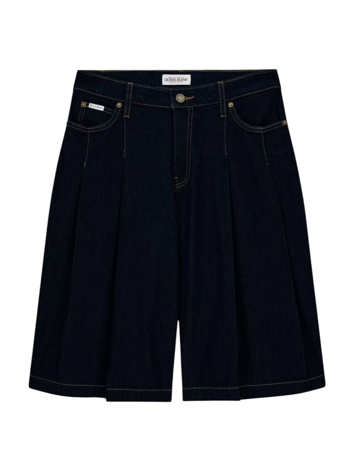 GUESS Pantaloncino Donna GJ CLASSIC PLEATED BERMUDA W6GDY5 D7971 GSMM GJ SUMMER VINTAGE DA gioboutiqueweb