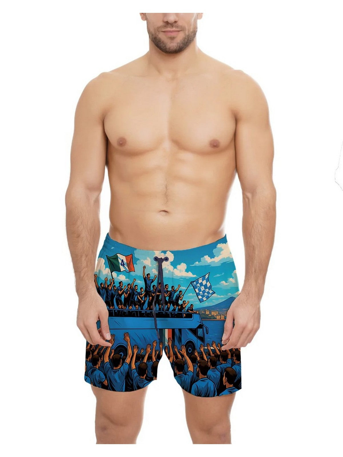 MOVE be different Costume da bagno Uomo  SVN NAPOLI 03 LUNGOMARE BLU gioboutiqueweb