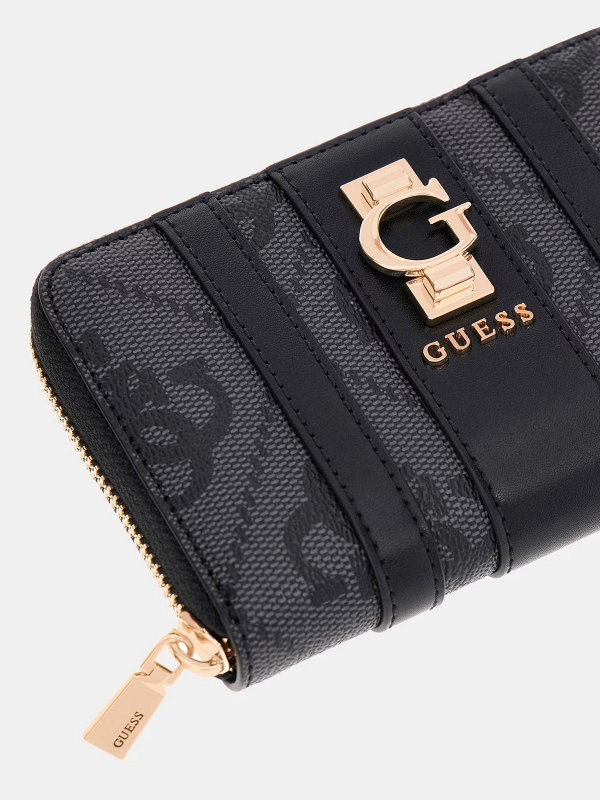 GUESS Portafoglio Donna ERENIA SLG MEDIUM ZIP AROUND SWSO78 38140 CLO COAL LOGO