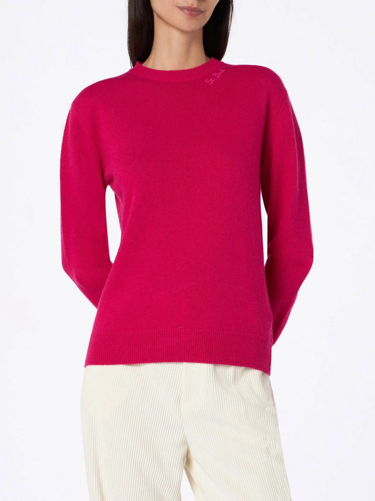 MC2 SAINT BARTH Maglione Donna SORBONNE SORBONNE 03572G Rosa gioboutiqueweb