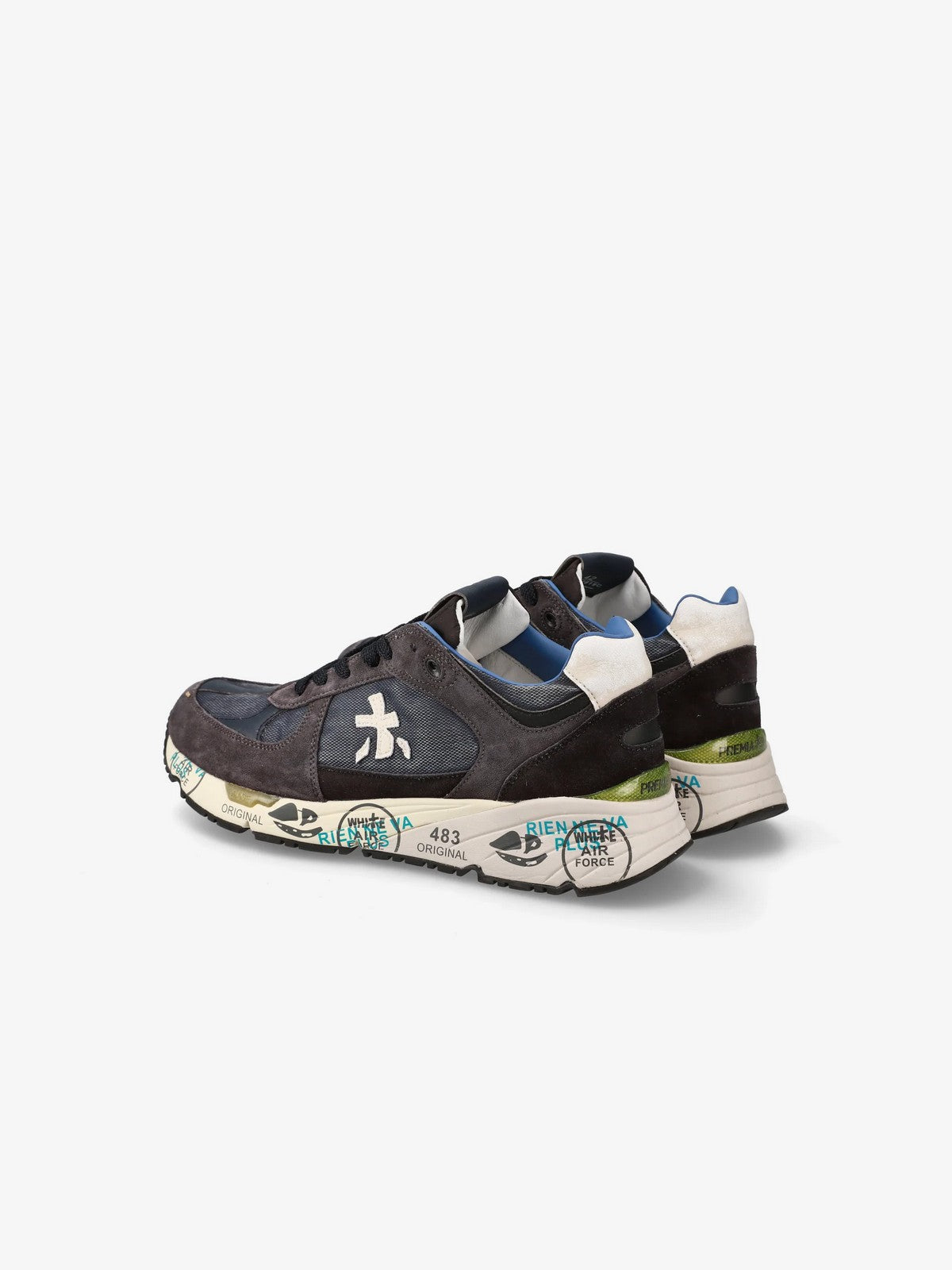 PREMIATA Sneaker Uomo  MASE VAR 7819 DARK BLUE/DARK BROWN
