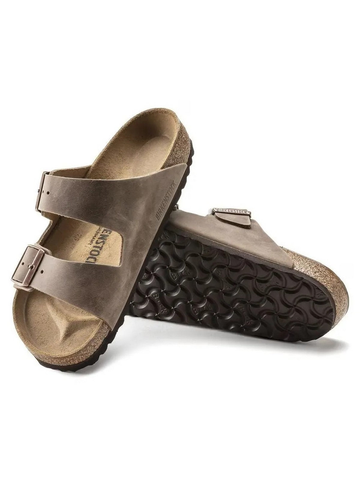 BIRKENSTOCK Sandalo Unisex adulto Arizona tabacco brown, Oiled Leather 352203 Marrone gioboutiqueweb