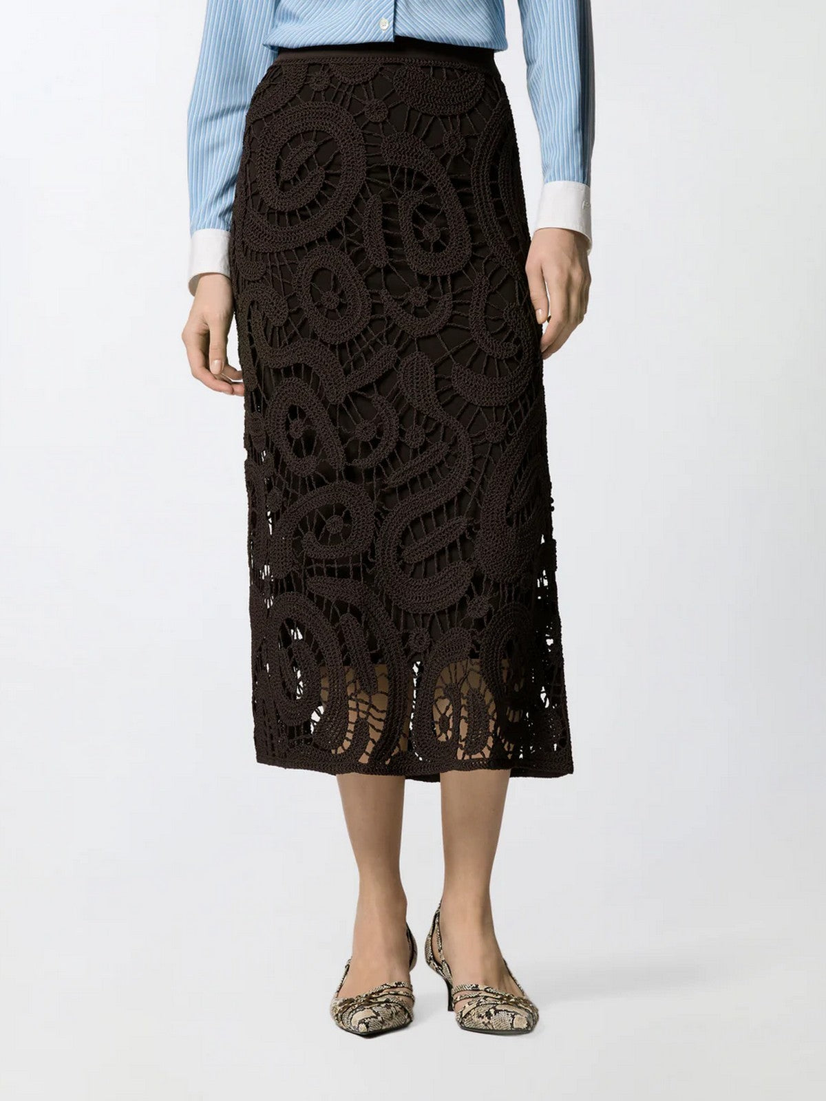PINKO Gonna Donna MAESTRALE GONNA 106353-A354 M05 MARRONE JAVA gioboutiqueweb