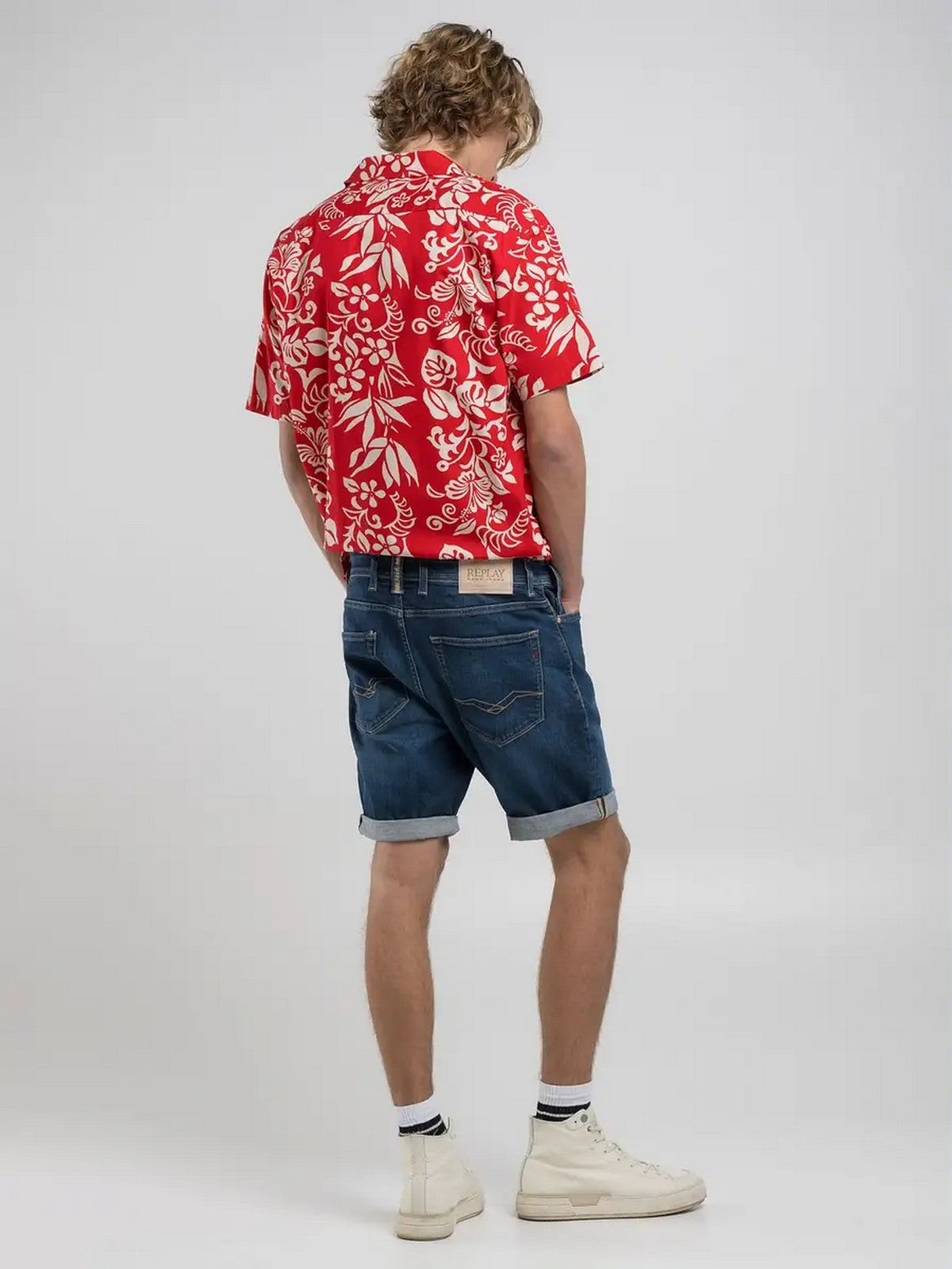 REPLAY Bermuda Uomo  MA981Y000573840 007 DARK BLUE gioboutiqueweb