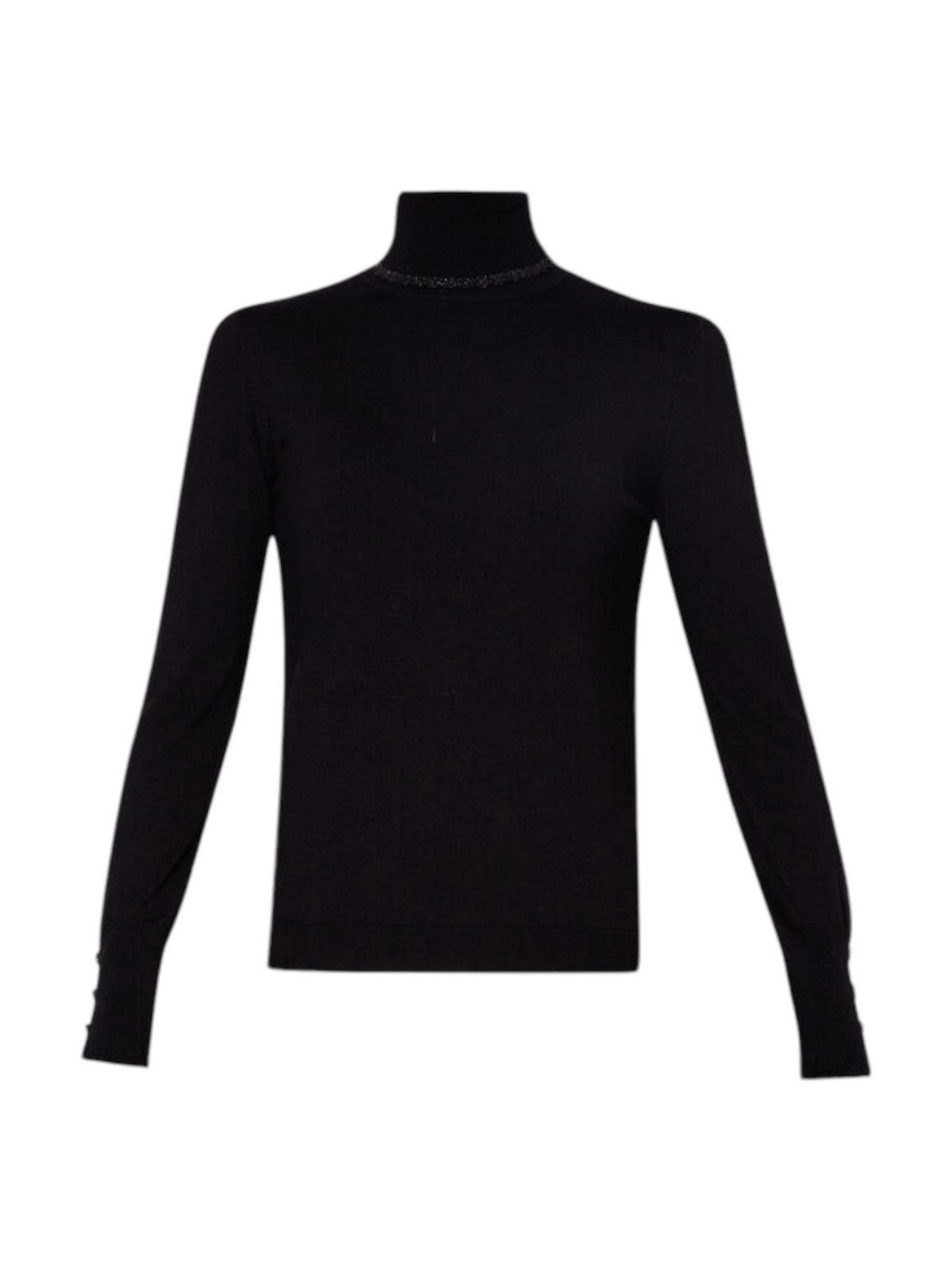 LIU JO WHITE Maglione dolcevita Donna  WF4008MS49I 22222 Nero gioboutiqueweb