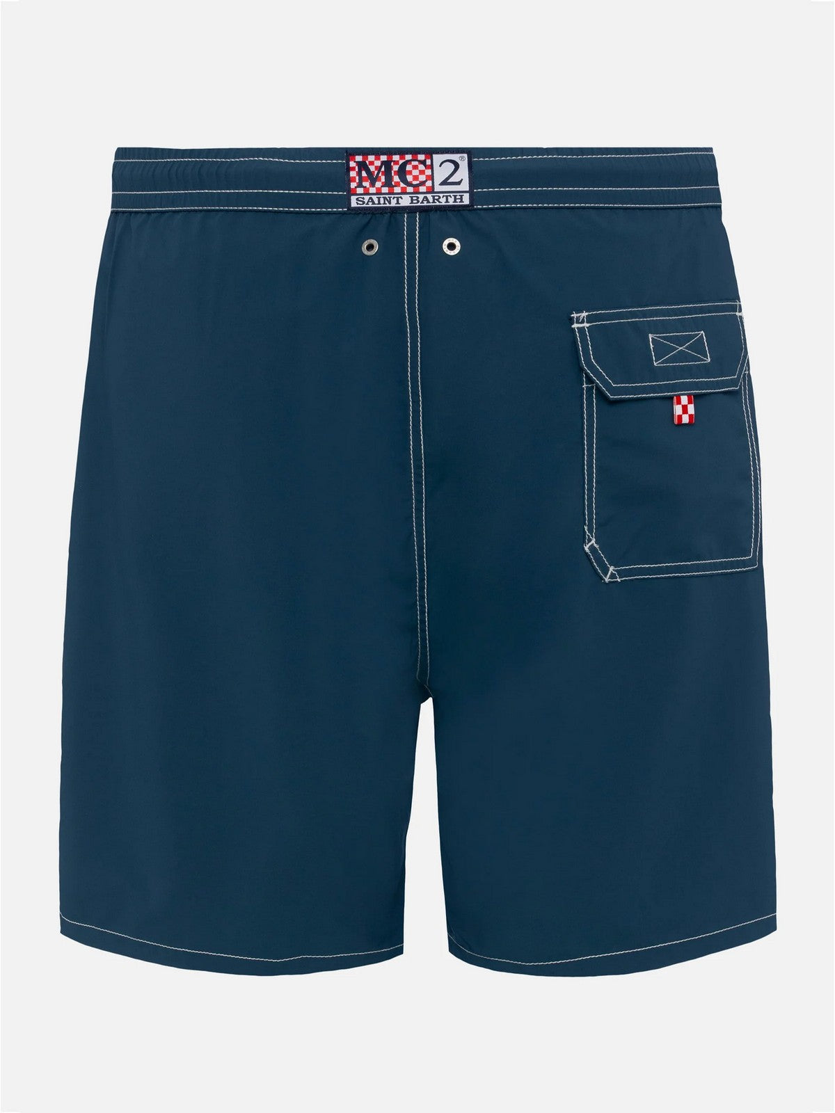 MC2 SAINT BARTH Costume da bagno Uomo  PATMOS LONG 00203H Blu gioboutiqueweb