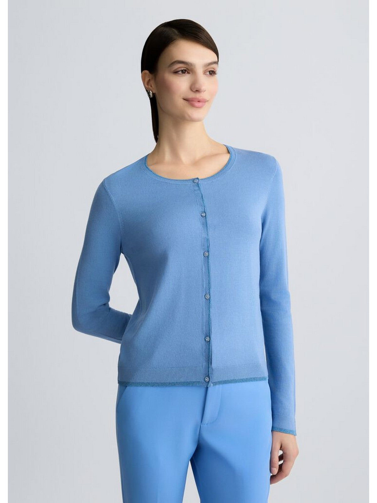 LIU JO WHITE Cardigan Donna  WA5382MS49I 73936 Blu gioboutiqueweb